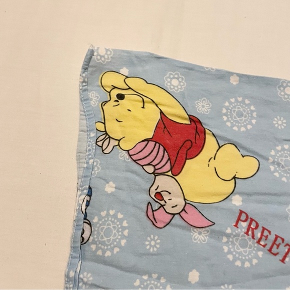 Winnie the Pooh Piglet Flat Bed Sheet 70” x 57” - Picture 10 of 15